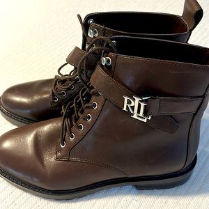 Ralph Lauren’s lace boots .. woman’s size 8